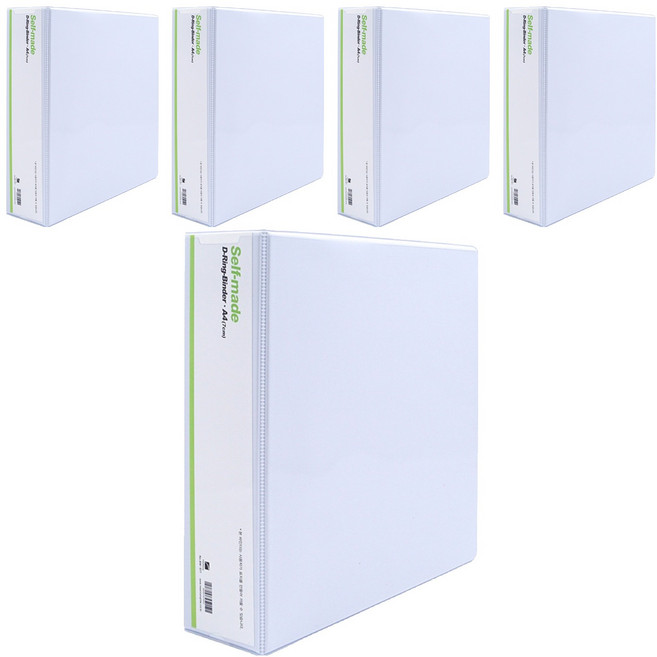 희망사무포인트 3공 D링 바인더 7cm, 백색, 5개