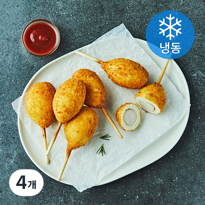 존쿡델리미트 치킨 부어스첸 핫도그 (냉동), 300g, 1개입, 4개