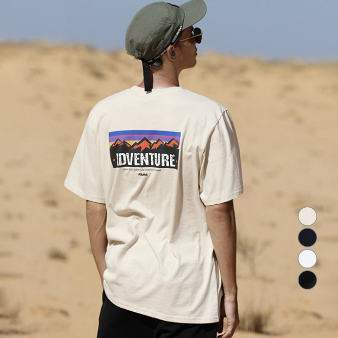 플루크 남녀공용 통기성 크랙 어드벤쳐 반팔 티셔츠 FST145