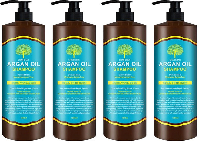 샤샤 아르간 오일 샴푸, 1.5L, 4개