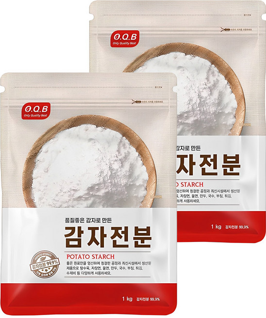 OQB 감자전분, 1kg, 2개