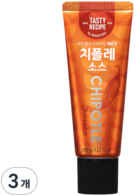 움트리 치폴레 소스, 100g, 3개