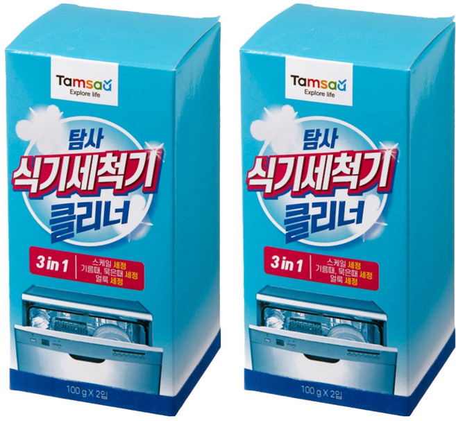 Tamsaa 機體清潔劑 洗碗機專用, 4包, 100g