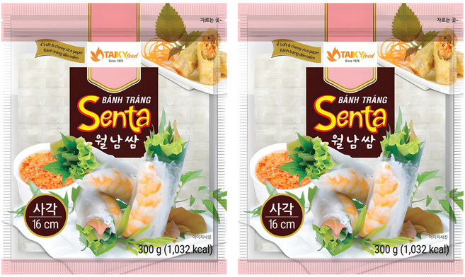 타이키 월남쌈 사각 16cm, 300g, 2개