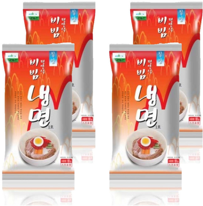 칠갑농산 평양식 비빔냉면, 750g, 4개