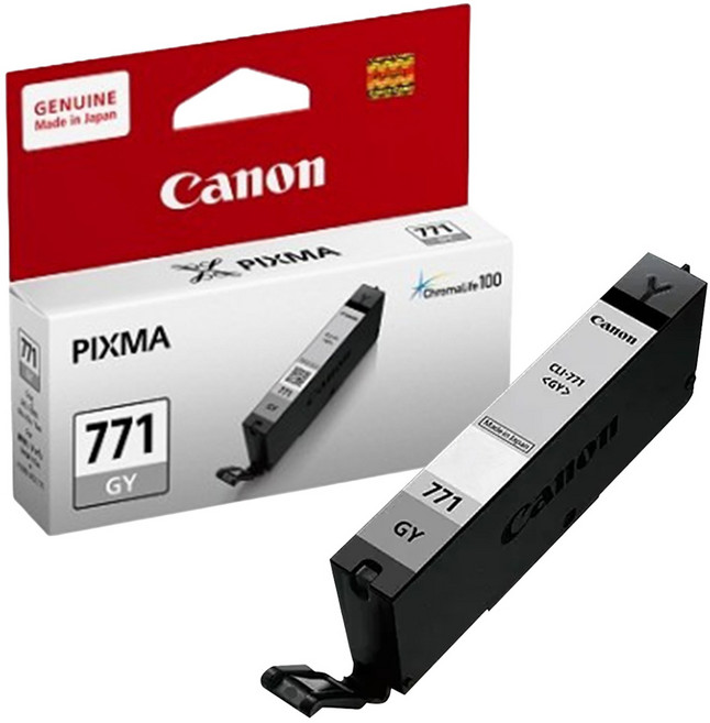 Canon 佳能 原廠正品墨水匣 CLI-771, 灰色, 1個