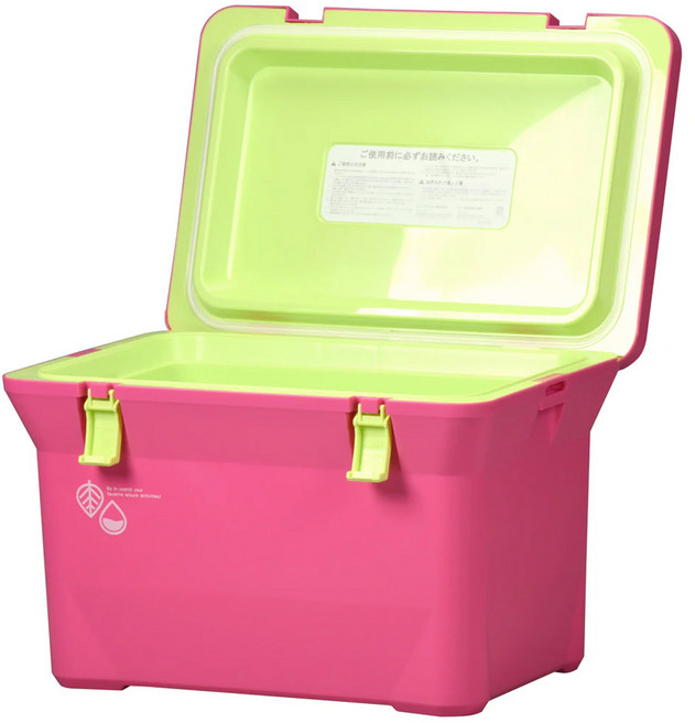 Livewell 日本製 繽紛色系 保冷/保溫冰箱, 粉色, 15L