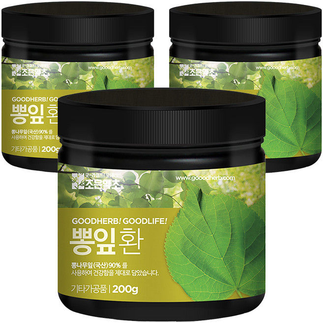 조은약초 프리미엄 뽕잎환, 3개, 200g