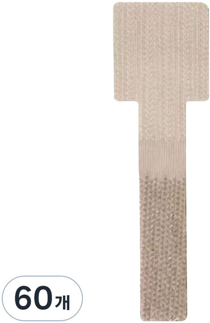 앞날창창 무타공 접착 벨크로 전선 케이블 정리 밴드, 베이지, 60개