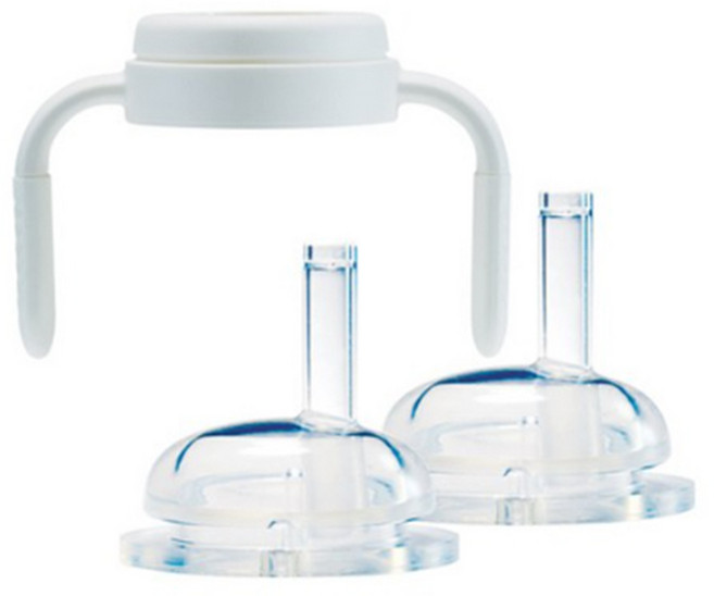 실리만 실리콘 빨대컵 리필 스트로우 핸들 세트, 내츄럴, 1세트