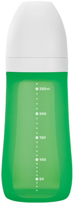 실리만 국내생산 실리콘 젖병 260ml 보스턴 그린(젖꼭지 2단계 1P 포함), 2단계(1~3개월 이상), 보스턴그린, 1개