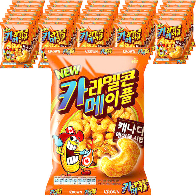 크라운 카라멜콘 메이플, 74g, 30개