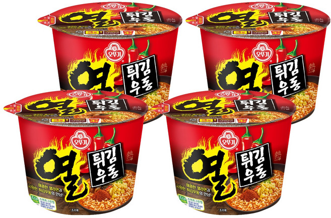 오뚜기 열튀김우동 100g, 4개