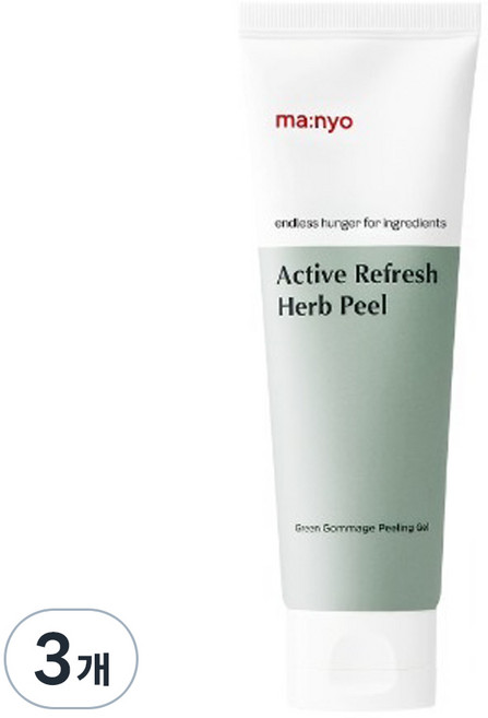 마녀공장 액티브 리프레쉬 허브필 필링 젤, 120ml, 3개