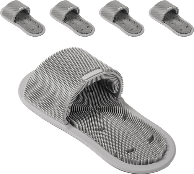 아브카 발 각질 제거 풋 브러쉬 매트, 5개