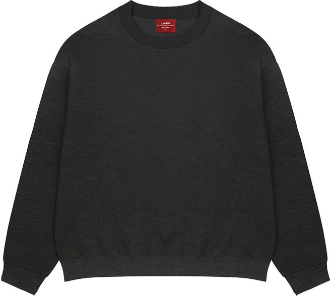 엘라모 남녀공용 특양면 베이직 빅사이즈 맨투맨