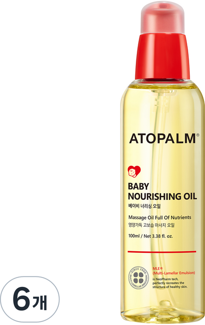 아토팜 베이비 너리싱 오일, 100ml, 6개
