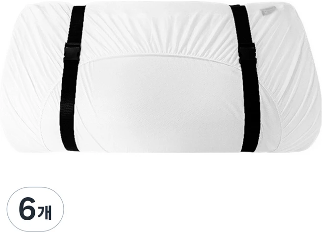 리예 토퍼 및 캐리어 고정 스트랩, 블랙, 6개 - 쿠팡