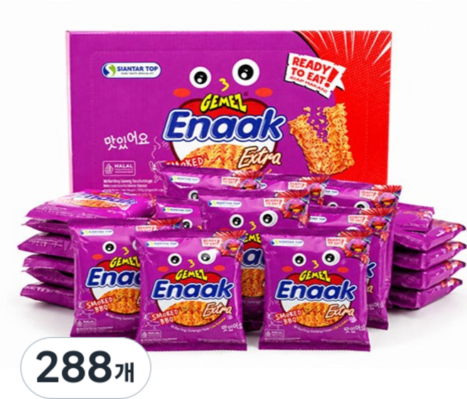 에낙 (Enaak) 게메즈 BBQ 비비큐맛, 28g, 288개