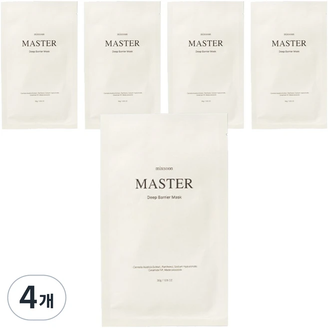 믹순 마스터 딥 베리어 마스크팩, 5개입, 4개 - 쿠팡