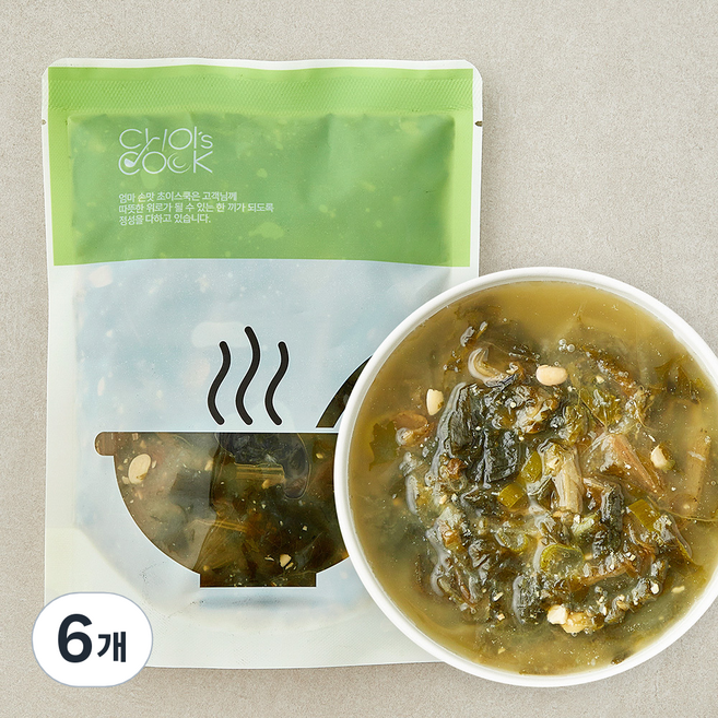 시래기 된장국, 500g, 6개