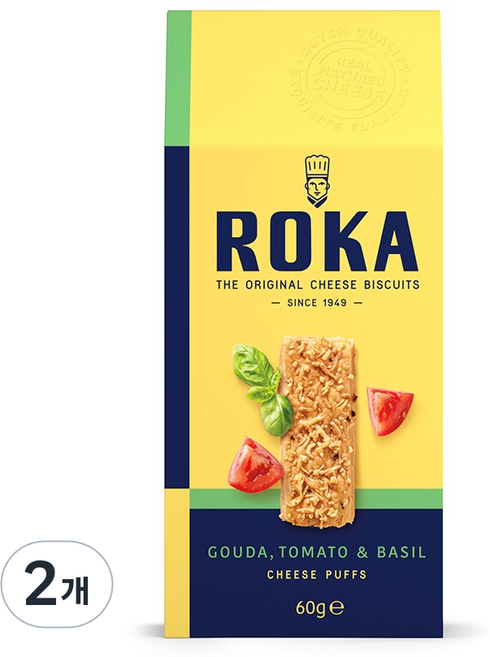 ROKA 高達起司番茄羅勒千層酥, 2個, 60g