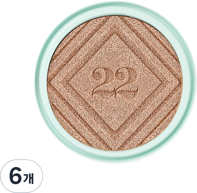 Chosungah 22 CNT 大王氣墊海洋安瓶 SPF50+ PA++++ 補充裝 25g, 01 Light Beige, 6個
