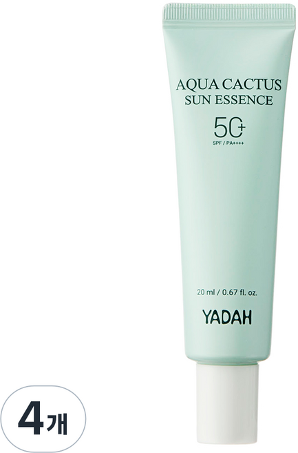 YADAH 水潤仙人掌防曬精華, 20ml, 4個