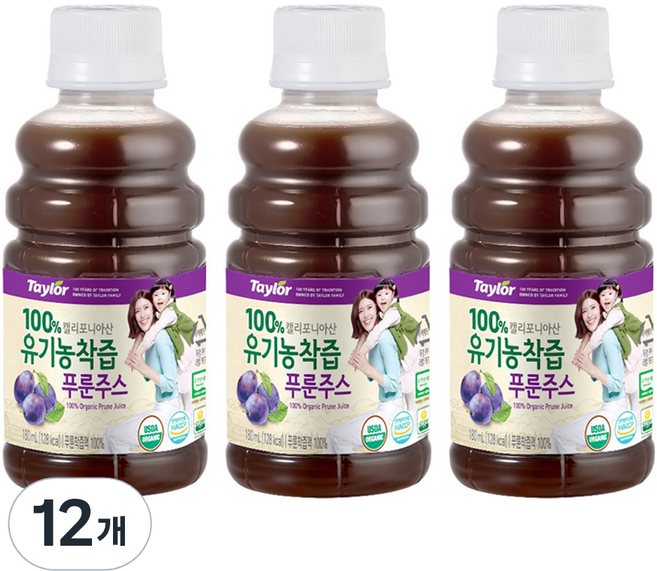 Taylor 鮮榨李子汁, 180ml, 12個