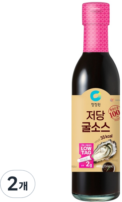 청정원 저당 굴소스, 440g, 2개