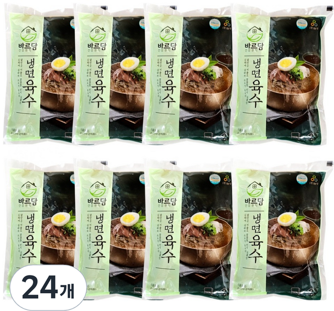 바르담 냉면육수, 350g, 24개
