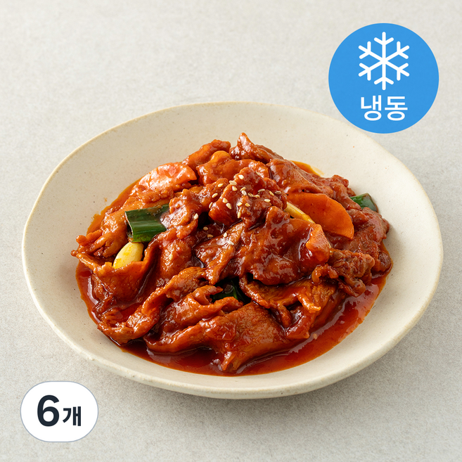 엘그로 한돈제육불고기 (냉동), 6개, 200g