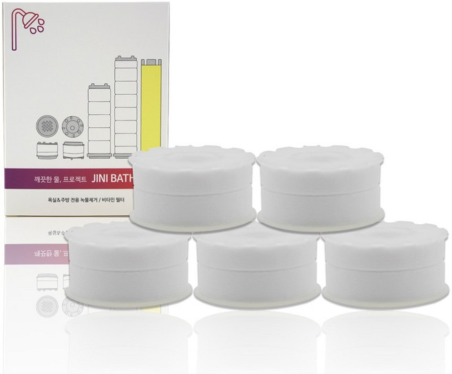 지니바스 위너 세면대 녹물제거 필터, 5개