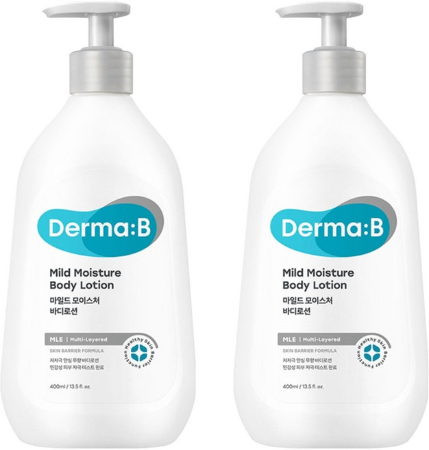 더마비 마일드 모이스처 바디로션, 400ml, 2개