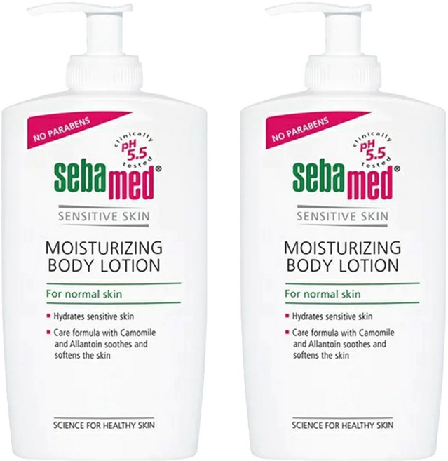 sebamed 施巴 5.5 潤膚乳液 壓頭版 適合一般/敏感肌膚 保濕滋潤, 400ml, 2瓶