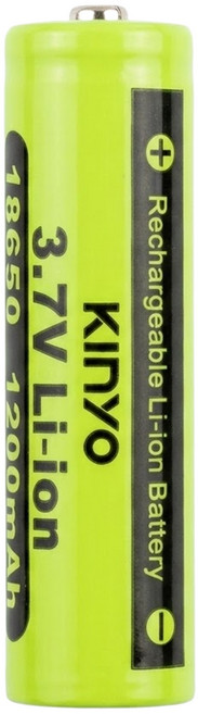 Kinyo 18650 二次鋰單電池 CB-12 33g 18 x 65mm, 1入, 1顆