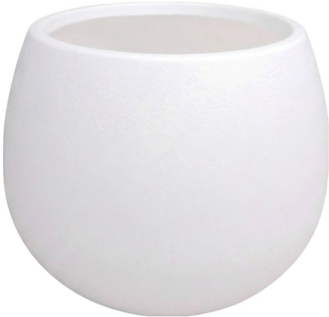 도시정원 모던 인테리어 PP 아이제이 볼화분 2527, 화이트, 1개