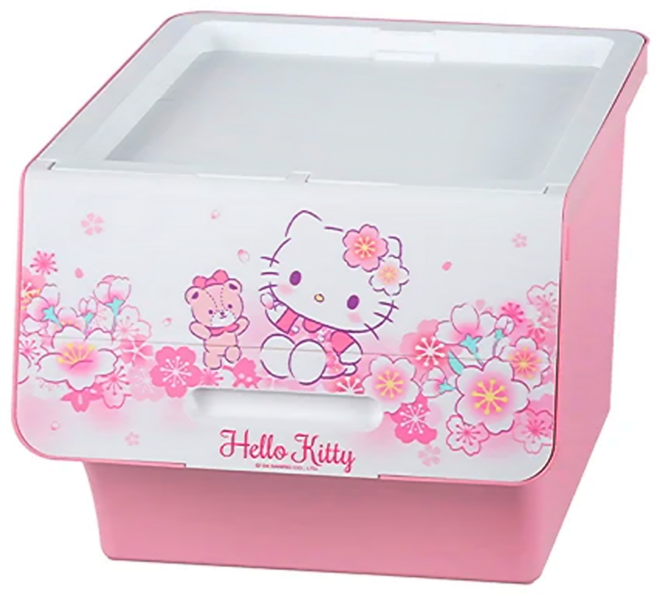 KEYWAY 聯府 Hello Kitty直取式整理箱 40L, 櫻花, 1個