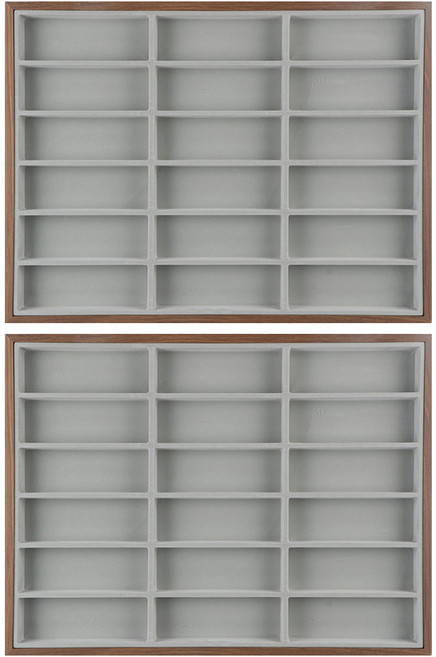 우드 안경 진열대 18칸, 혼합색상, 2개