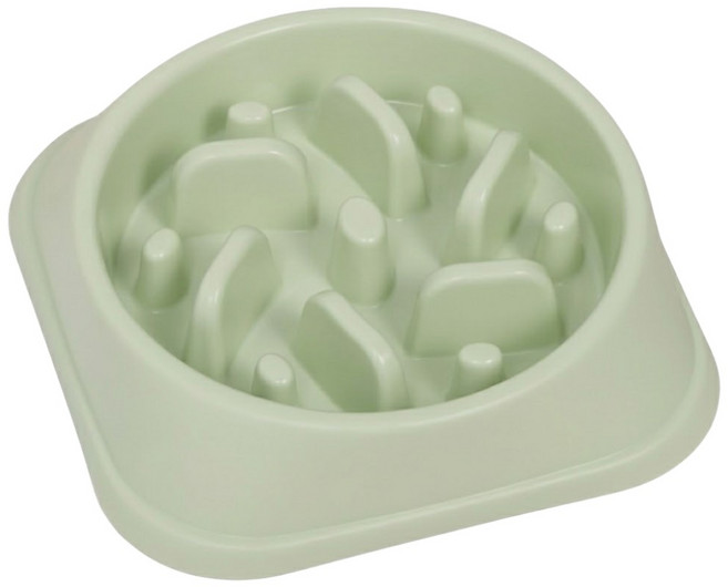 bebehome 寵物慢食碗, 綠色, 1個