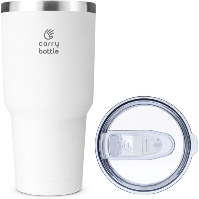 캐리보틀 몬스터 텀블러, 화이트, 900ml, 1개