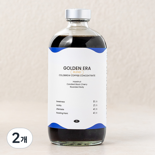 언더프레셔 냉장 골든에라 더치커피, 475ml, 2개