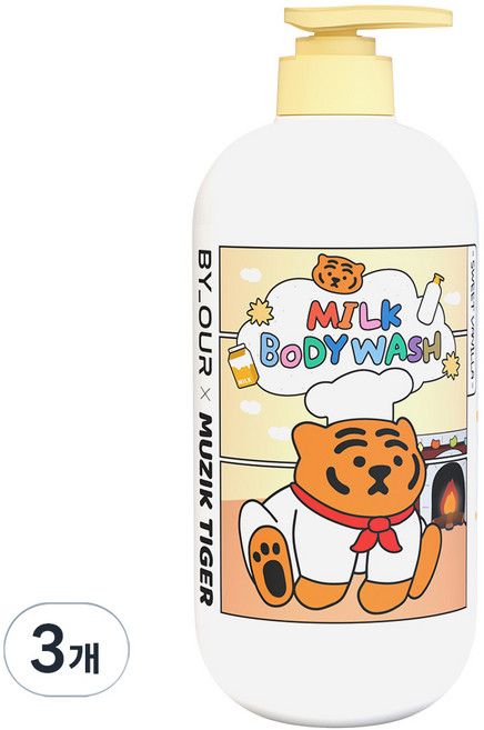 바이아우어 밀크 바디워시 스위트바닐라, 1L, 3개