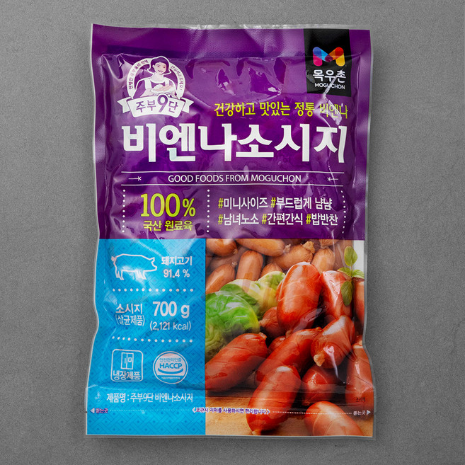 주부구단 목우촌 비엔나 소시지, 700g, 1개