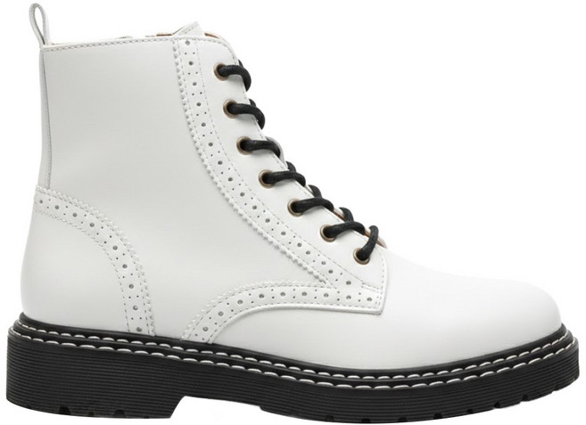 Jubishop 男士柔軟縫線工裝靴 5cm