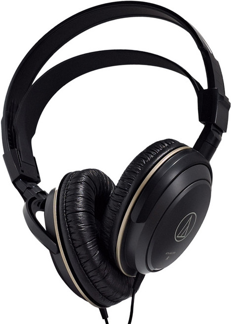 audio-technica 鐵三角 動圈式耳機 密閉式 原廠保固, 黑色, ATH-AVC200