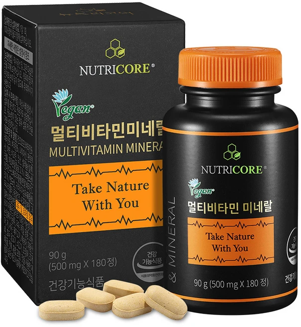 뉴트리코어 멀티비타민 미네랄, 180정, 1개 - 쿠팡