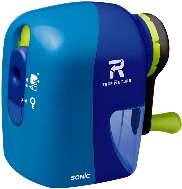 日本 SONiC 自動退筆手動削鉛筆機, 深藍色, 1個