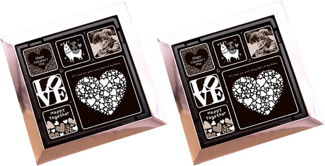 모어댄초콜릿 발렌타인데이 초콜릿 9구, 72g, 2개