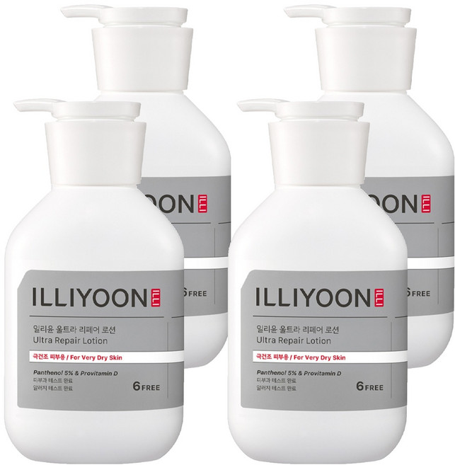 ILLIYOON 一理潤 Ultra護理乳液, 350ml, 4個